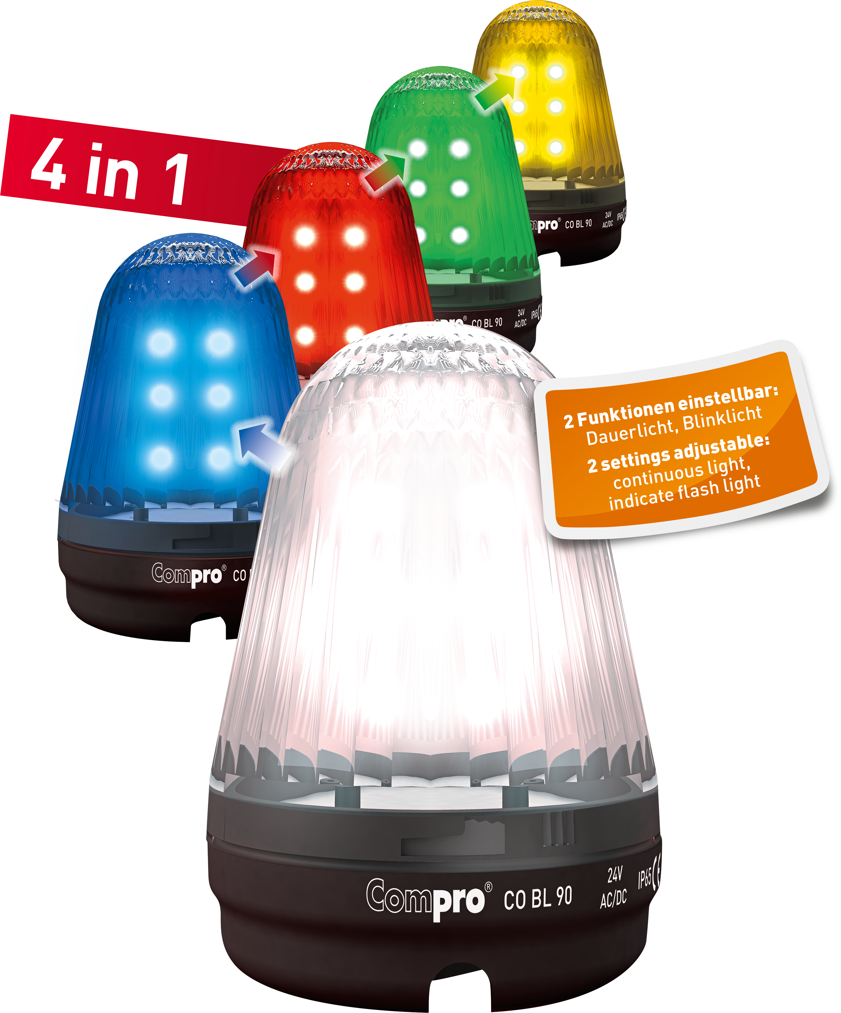 LED-Signalleuchte Multicolour